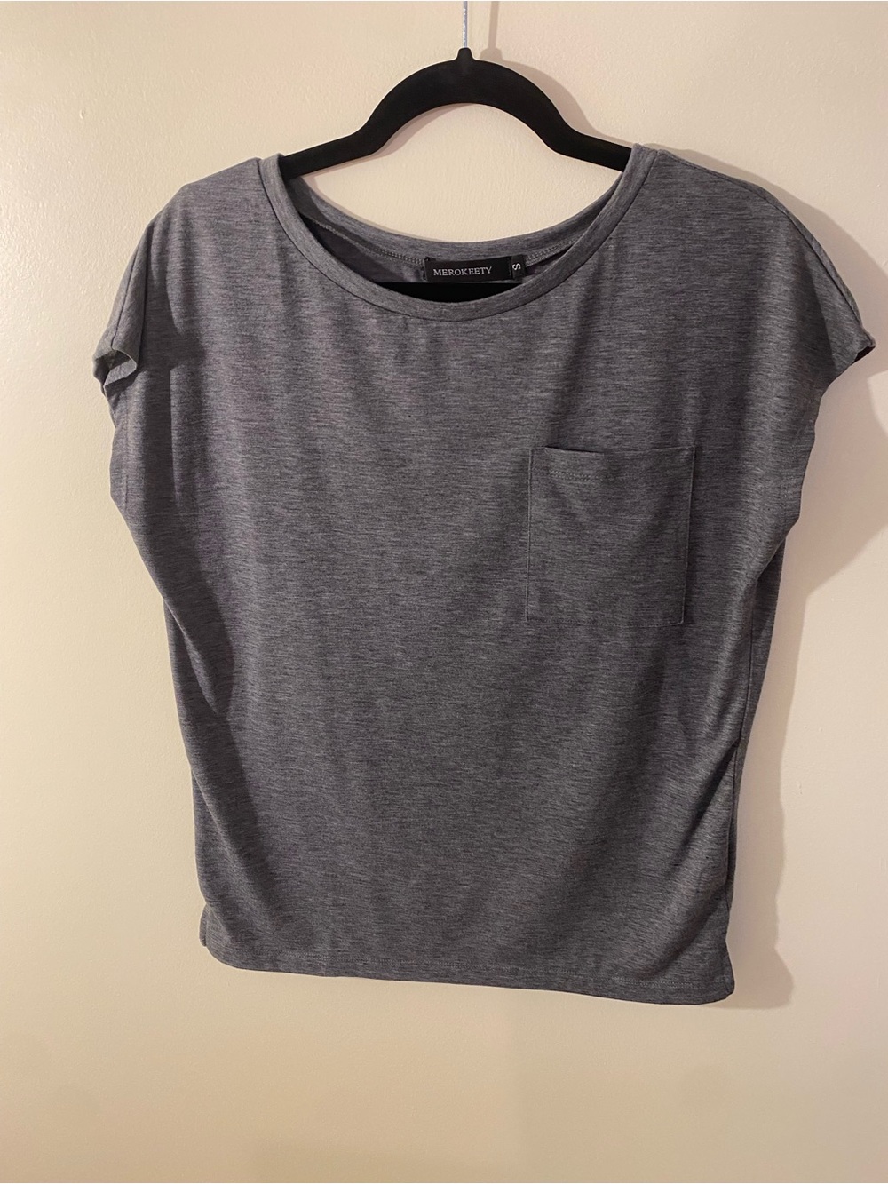 Merokeety Cap Sleeve Shirt